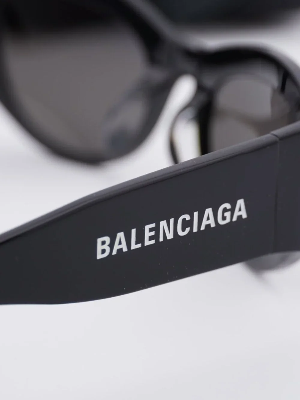 Balenciaga BB0330SK 001 Cat Eye Sunglasses - Black / Grey